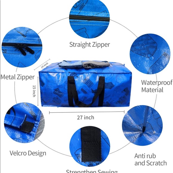 - - NEW Heavy Duty Oversized Storage Bags, - Picture 4 of 8